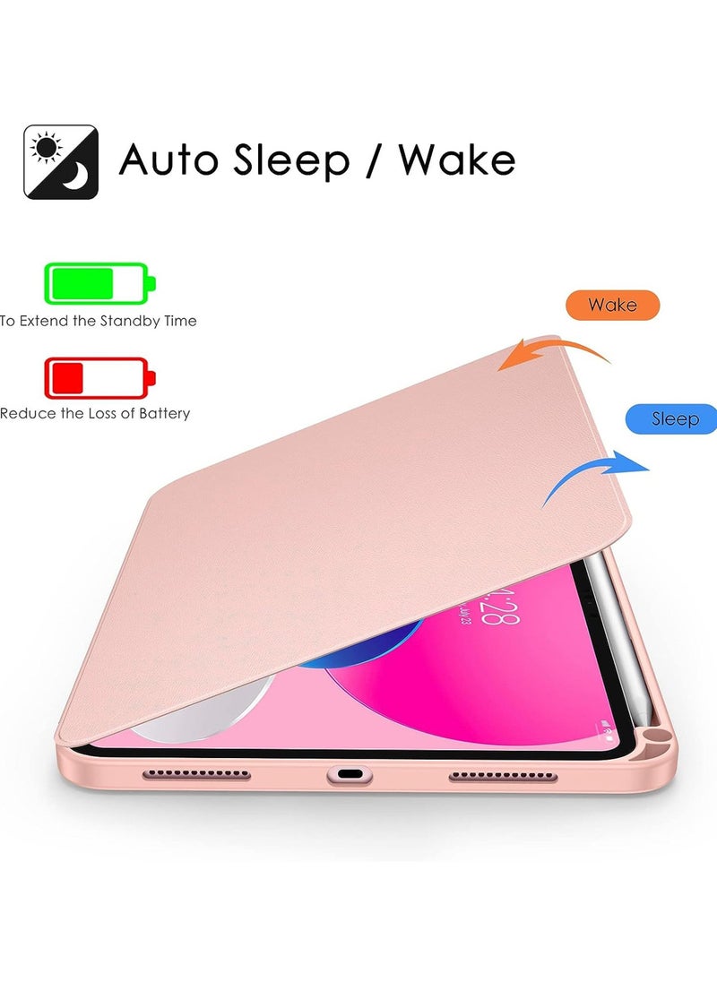 Rotating Case for iPad (A16) 11th 11 inch 2025 Gen iPad 11 Case/Case For iPad 10th Gen Case 2022 iPad 10 Case with Pencil Holder, 360 Degree Rotation Protective Stand Cover Clear Back, Auto Wake/Sleep