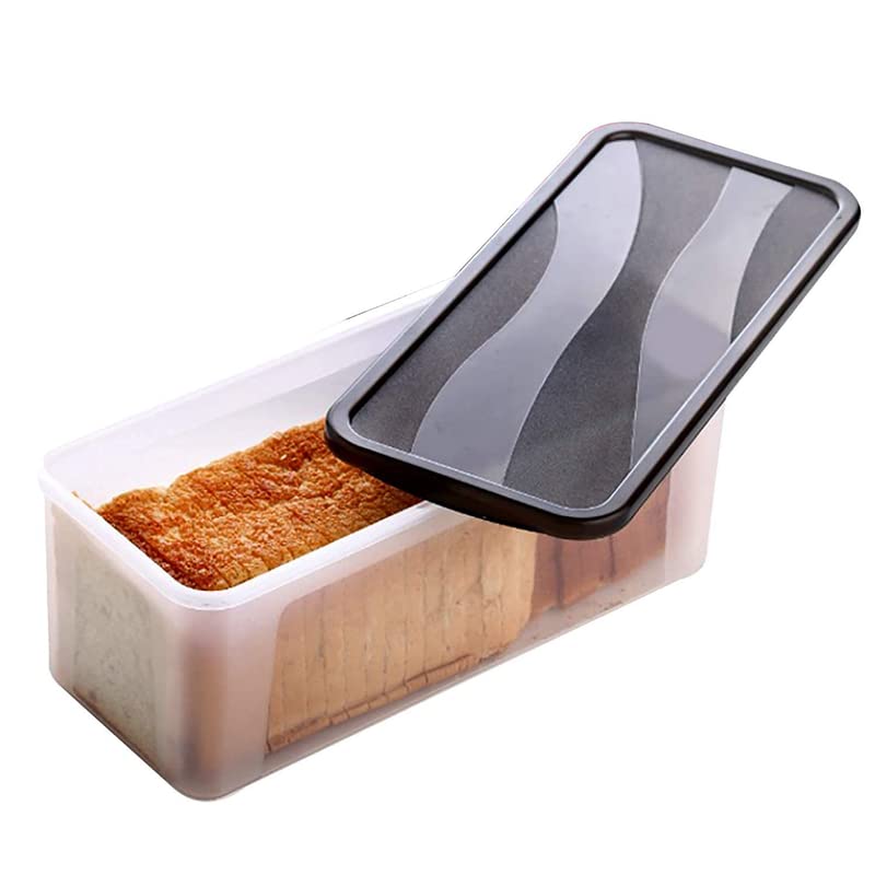 Krupasadhya Bread Box Fridge Storage Plastic ContainerAirtight Leakproof Kitchen Container for Multipurpose Storage 2000 Plastic Bread Container Black Pack Of 3 - Image 4