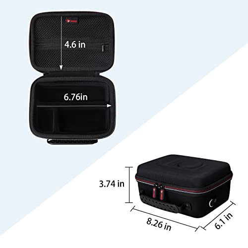 XANAD حقيبة صلبة XANAD لكاميرا سوني ألفا ZV-E10 / ZV-1 / ZV-1F / ZV-E10 II / ZV-1 II مع مجموعة ملحقات المدونين وحامل ثلاثي (GP-VPT2 BT) وميكروفون - حقيبة تخزين محمولة (أسود) - Image 3