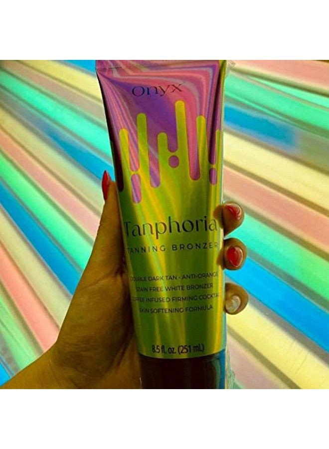 Onyx Tanphoria Bronzer Tanning Lotion Tan Enhancer For Ultra Dark Tan Results Gradual Tanning Lotion Aloe Vera Boost Coffee Blend For Skin Firming - Image 3