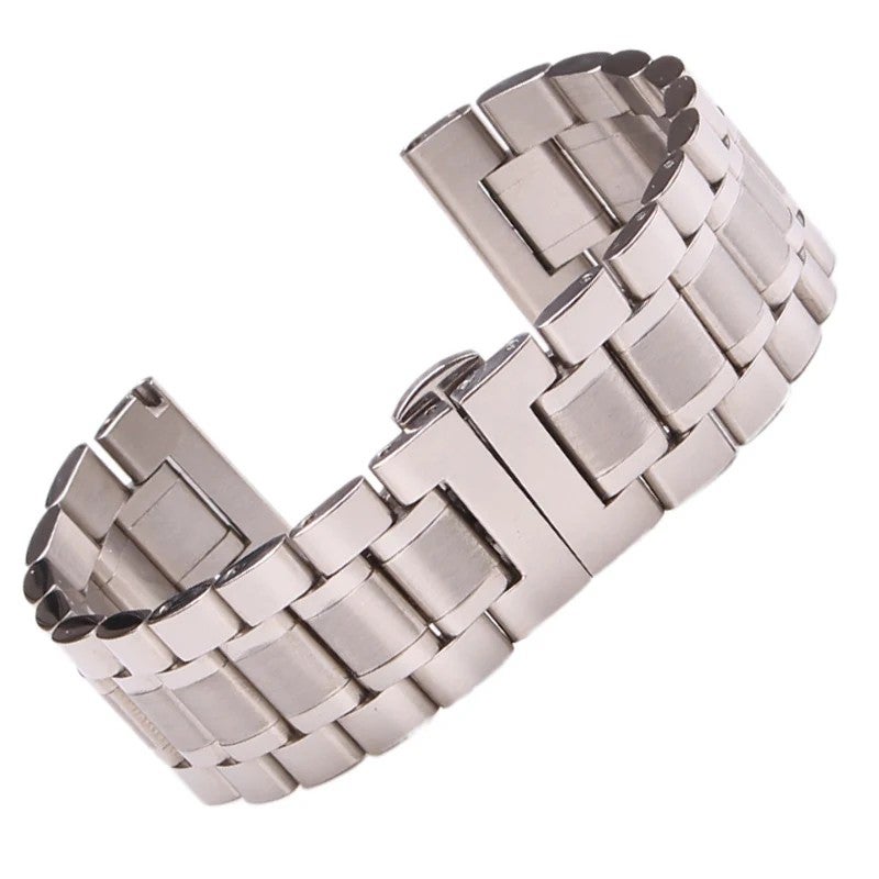 Bluejw Replacement 304 Solid Stainless Steel Metal Watch Strap for Watch Band – Durable, Adjustable, and Comfortable - Image 1