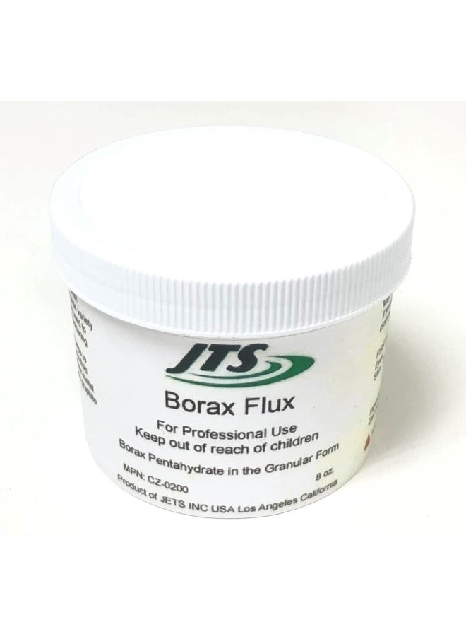 JTS - Borax 1 2 Pound Container Melting Flux 8 Oz. To Glaze Crucible Dishes For Gold Silver Jewelry By Jts - Image 1