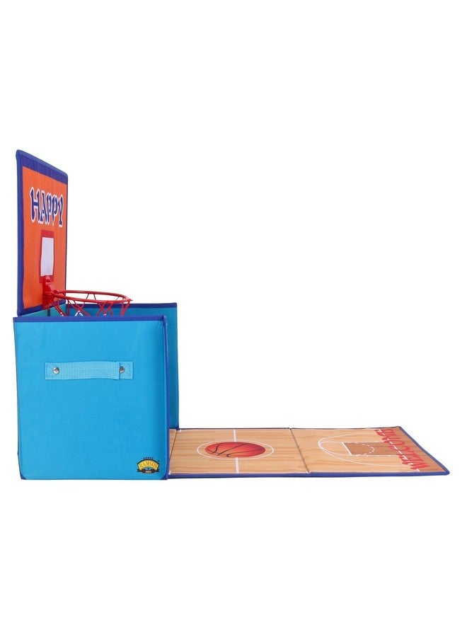 Ramson Basketball Storage Box with Playmat For Kids, Set of 1 Pieces - 26 cm (L) x 38.5 cm (W) x 2.5 cm (H) - (Multicolor) - Image 3