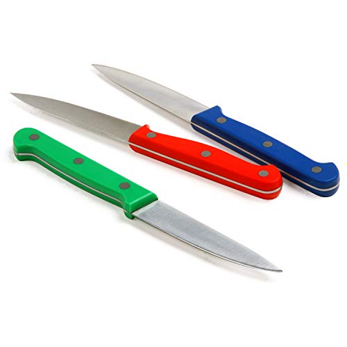 Norpro Colored Paring Knife Set, 3-Piece, Multicolor - Image 2