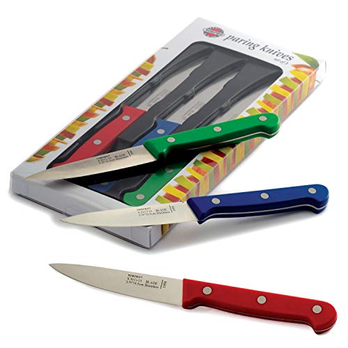 Norpro Colored Paring Knife Set, 3-Piece, Multicolor - Image 3