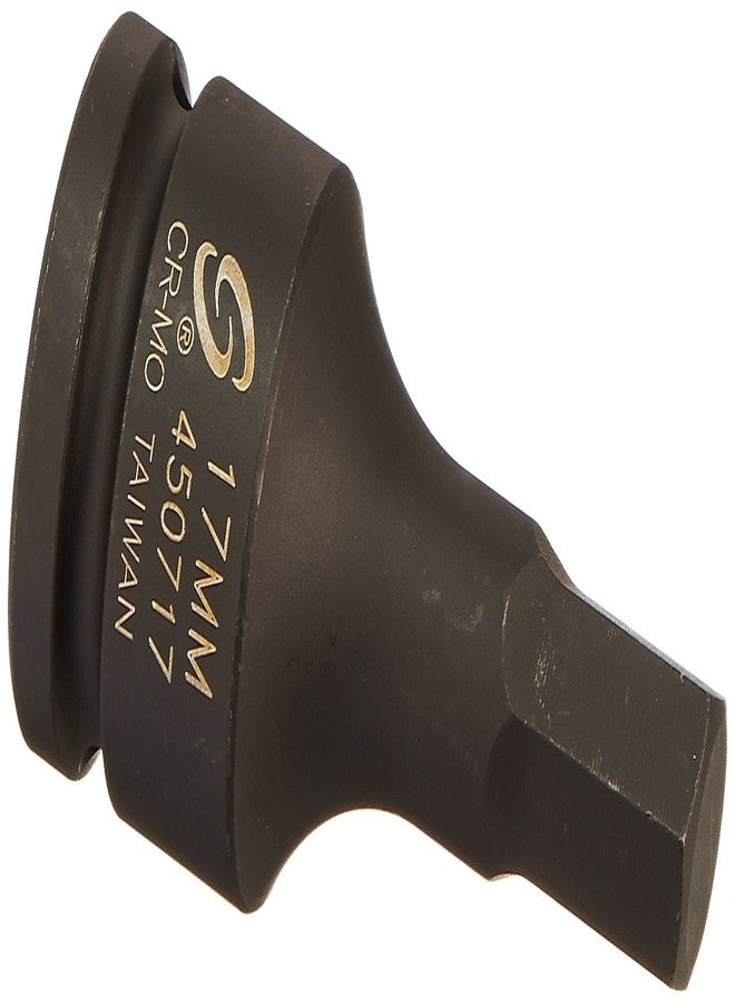 SUNEX TOOLS 450717 3/4-Inch Drive 17-mm Hex Driver Impact Socket - Image 1