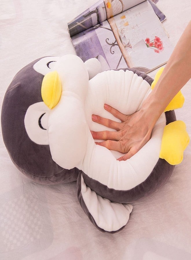 TONGSONG 12 Inch Plush Penguin Stuffed Animal Hugging Pillow with Smile Face - Cuddly Penguin Plushie Toy for Kids and Lovers - Image 2