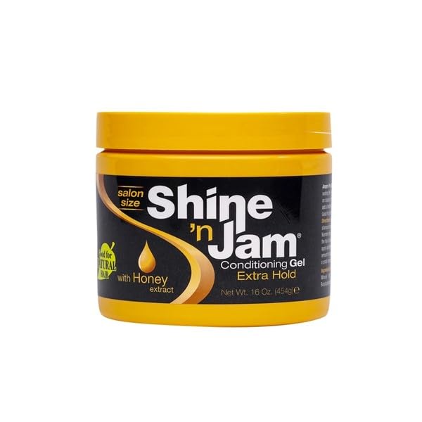 Shine 'n Jam Shine N Jam Conditioning Gel Extra Hold 16 Ounce Jar (473ml) (3 Pack) - Image 2