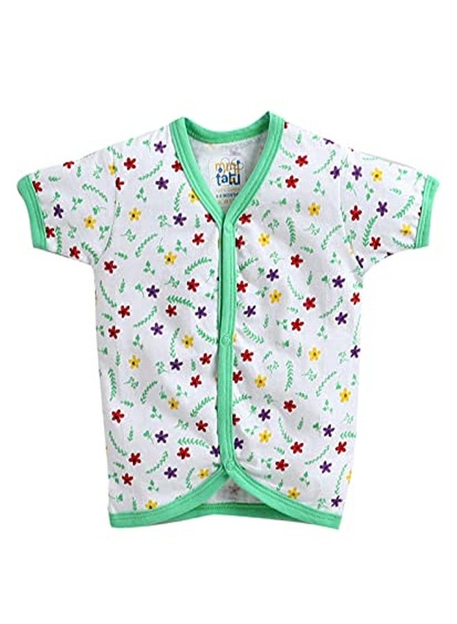 MINITATU Cotton Baby Girl's Regular Fit Vest (Peb320814_6-9 Months_Multicolor4_Multicolored_6 Months-9 Months) - Image 4