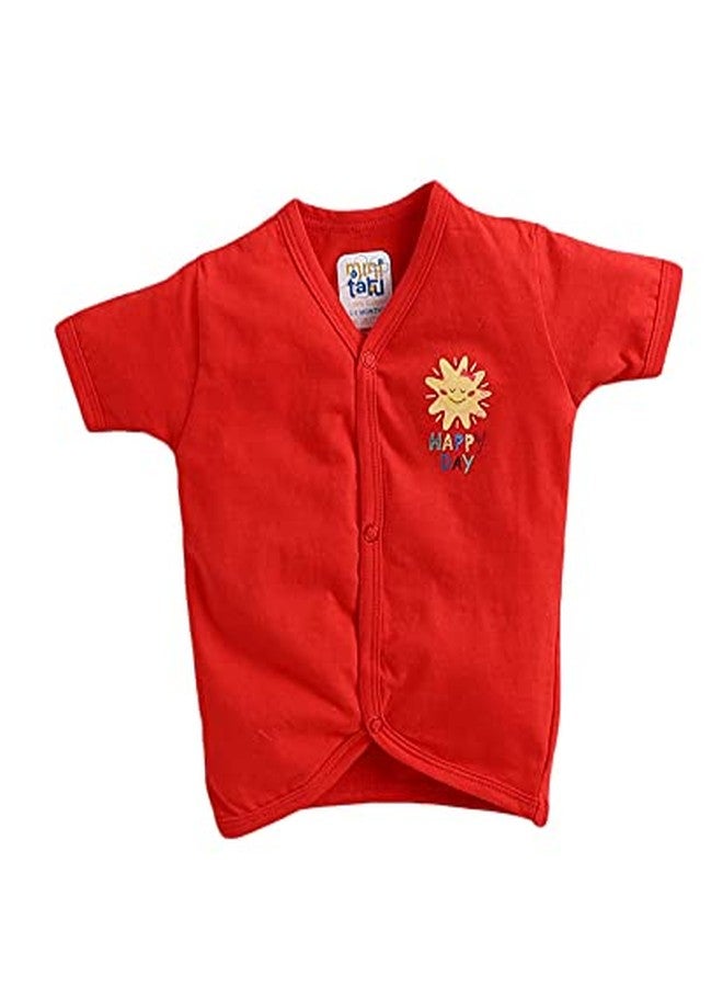 MINITATU Cotton Baby Girl's Regular Fit Vest (Peb320814_6-9 Months_Multicolor4_Multicolored_6 Months-9 Months) - Image 2