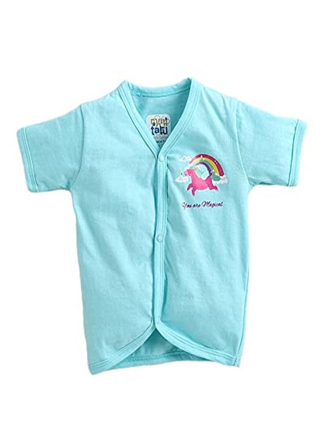 MINITATU Cotton Baby Girl's Regular Fit Vest (Peb320814_6-9 Months_Multicolor4_Multicolored_6 Months-9 Months) - Image 5