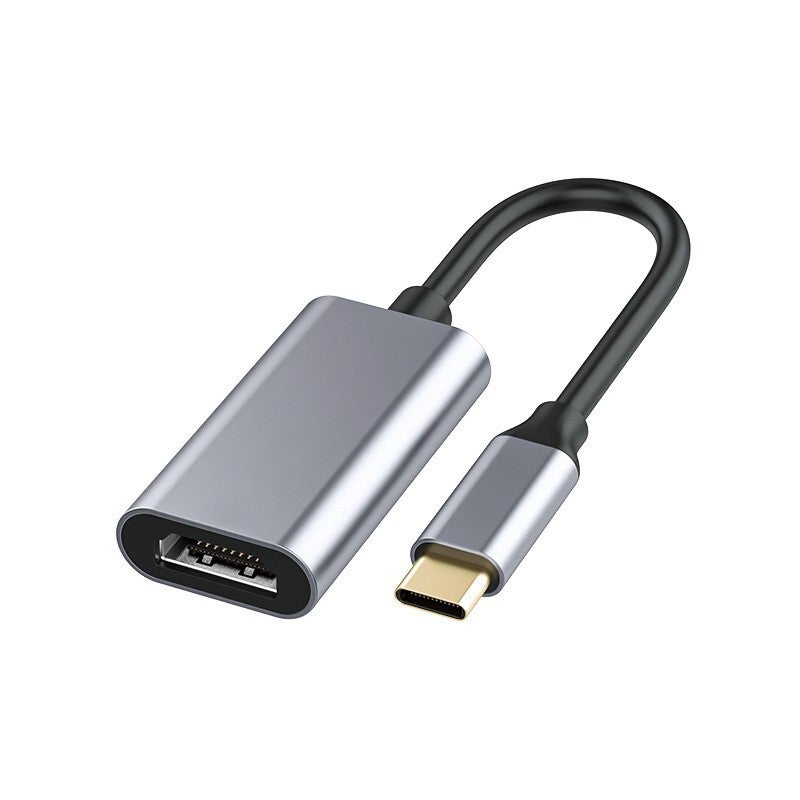 محول من النوع C إلى HDMI، منفذ واحد، محول فيديو بدقة 4K HD، غلاف رمادي للهواتف الذكية وأجهزة الكمبيوتر المحمولة - Image 1