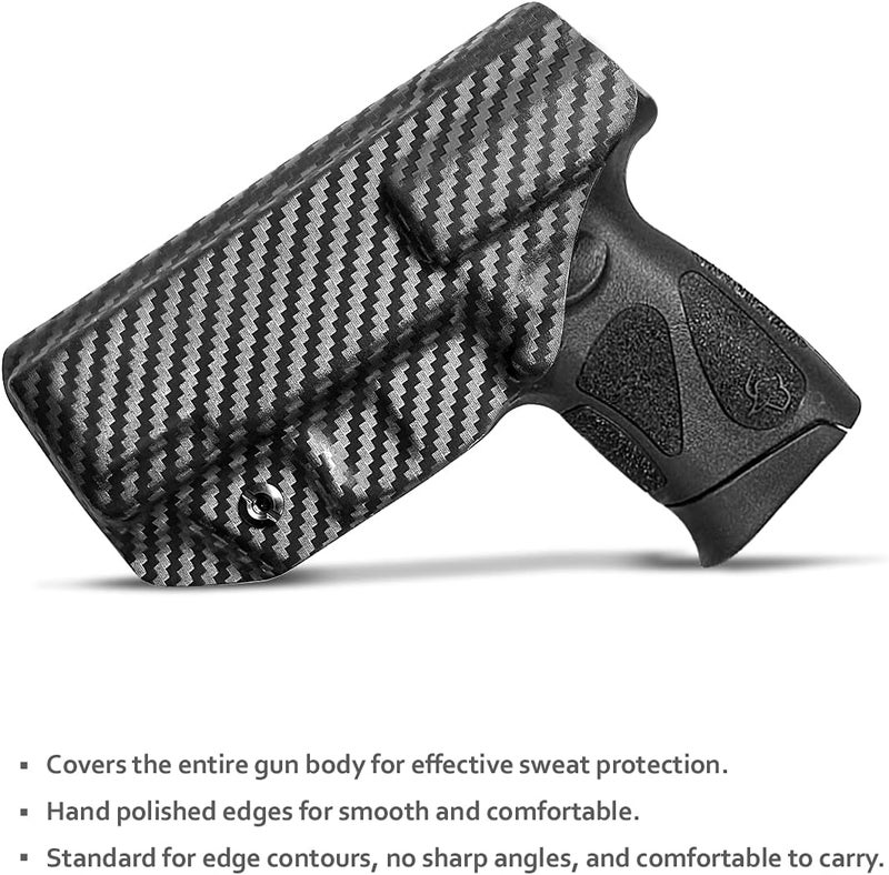 POLE.CRAFT Taurus G3C G2C Holster IWB Kydex Holster Taurus G3C / G2C / G2S / PT111 / PT140 9mm/.40- Inside Waistband Concealed Carry - Image 3