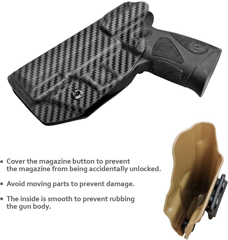 POLE.CRAFT Taurus G3C G2C Holster IWB Kydex Holster Taurus G3C / G2C / G2S / PT111 / PT140 9mm/.40- Inside Waistband Concealed Carry - Image 5