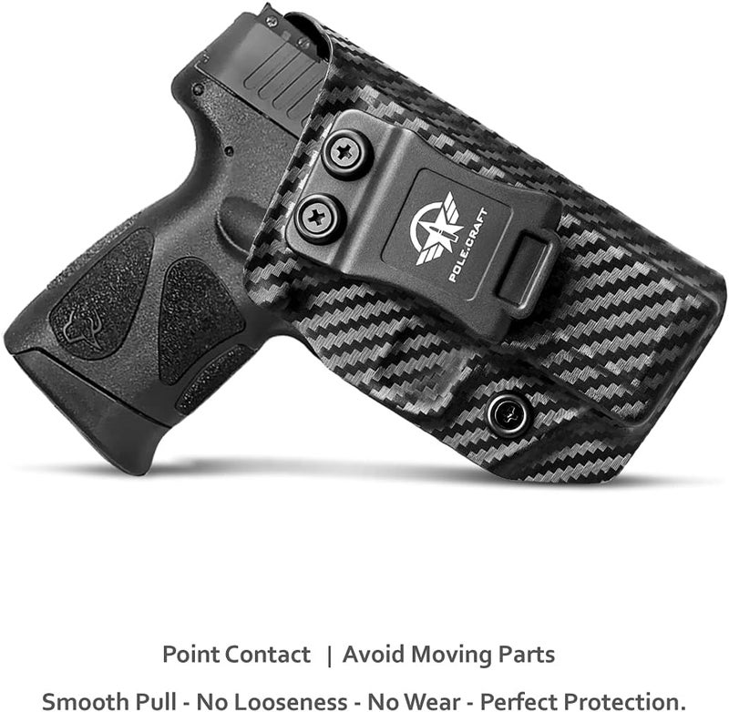 POLE.CRAFT Taurus G3C G2C Holster IWB Kydex Holster Taurus G3C / G2C / G2S / PT111 / PT140 9mm/.40- Inside Waistband Concealed Carry - Image 2