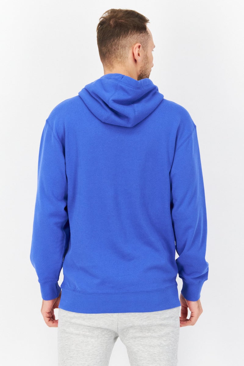 PUMA Men Sportswear Fit Graphic Print Training Hoodies, Blue - Image 4