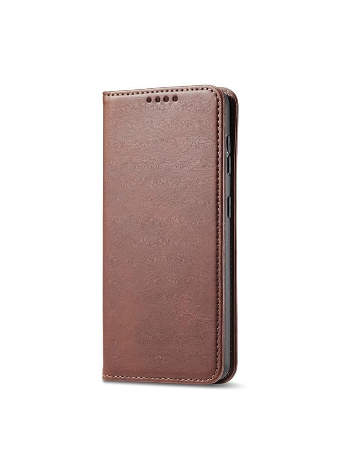 زبون جراب لهاتف Google Pixel 4a 5G مصنوع من جلد العجل مع حامل وفتحات للبطاقات ومحفظة. - Image 2