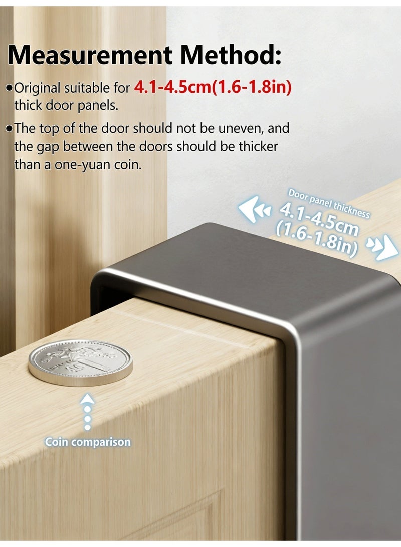 ihomeshop Behind the door hook, heavy duty aluminum hook behind the door hanger storage rack, space saving coat rack for towels, coats, hats, rust-proof bathroom and bedroom storage, bedroom storage no drilling required for installation, hanging storage rack - Image 3