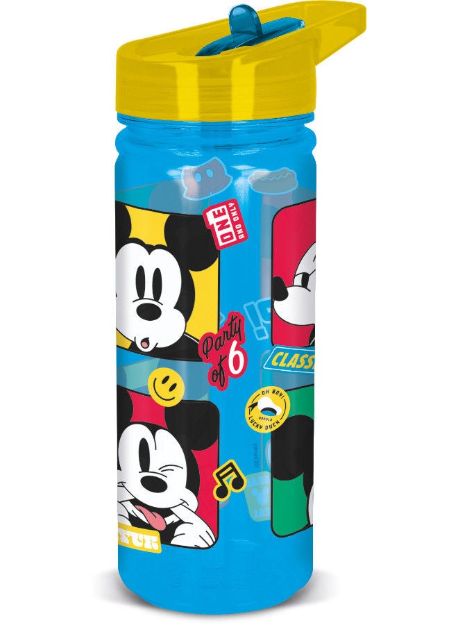 Disney Mickey Mouse Bottle Eco Zen 580ml Multicolour Water Bottle Drinking Bottle Hydration Bottle Tumbler Flask Portable Glass Travel Mug - Image 1