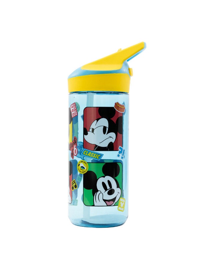 Disney Mickey Mouse Bottle Eco Zen 580ml Multicolour Water Bottle Drinking Bottle Hydration Bottle Tumbler Flask Portable Glass Travel Mug - Image 2