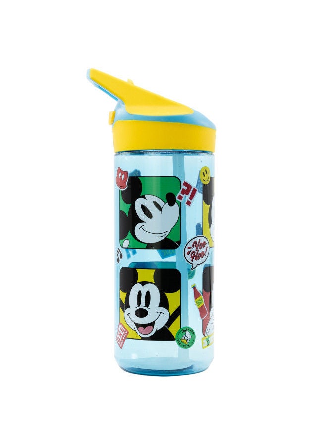 Disney Mickey Mouse Bottle Eco Zen 580ml Multicolour Water Bottle Drinking Bottle Hydration Bottle Tumbler Flask Portable Glass Travel Mug - Image 3