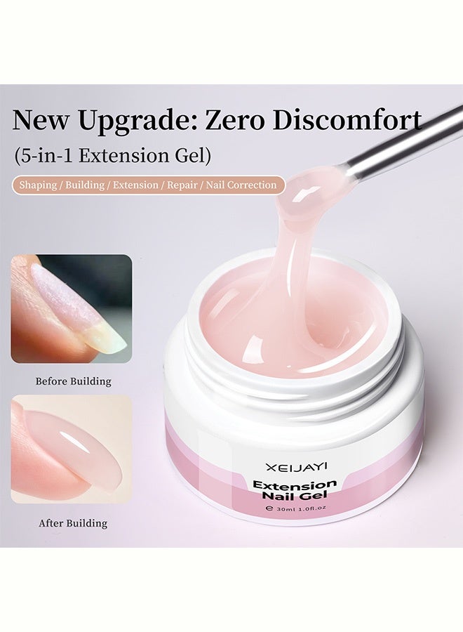 XEIJAYI Extension Nail Gel UV/LED Soak Off Builder Gel for Sculpting, Strengthening and Extending Nails 30ml - Image 2