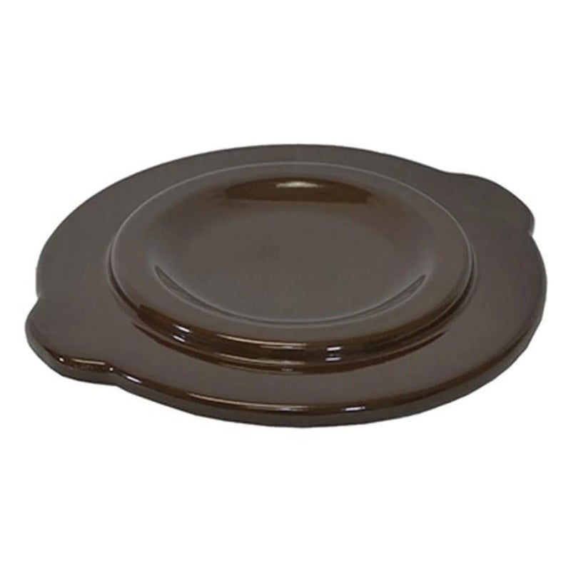 Ohio Stoneware Ceramic Lid for Food Preservation Pickling and Fermenting 12 inch Cover Fits 2 Gallon Crock Brown