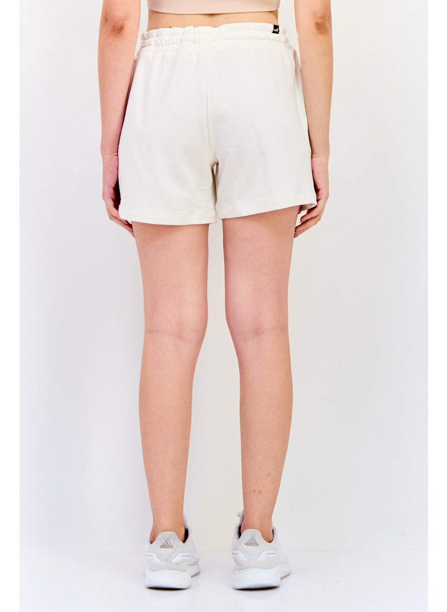 PUMA Women Sportswear Fit Embroidered Logo Pull-On Short, White  - Image 2