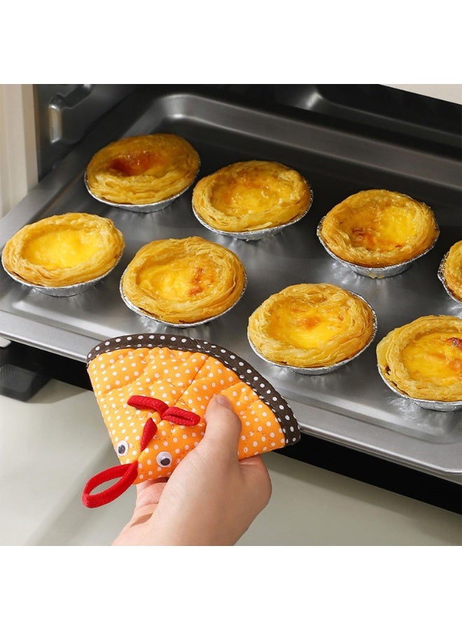 Chicken Shaped Heatproof Pot Handle Covers, Nonslip Dishwasher Safe - Set of 2 - Image 4