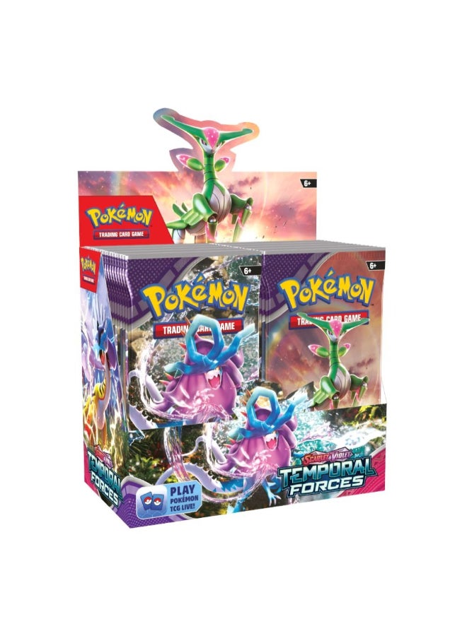 Pokemon Pokémon TCG Scarlet & Violet—Temporal Forces Booster Pack, 10 Trading Cards, Random Assorted Pack Artwork, Collectible Card Game Expansion - Image 2