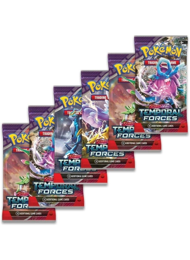 Pokemon Pokémon TCG Scarlet & Violet—Temporal Forces Booster Pack, 10 Trading Cards, Random Assorted Pack Artwork, Collectible Card Game Expansion - Image 1