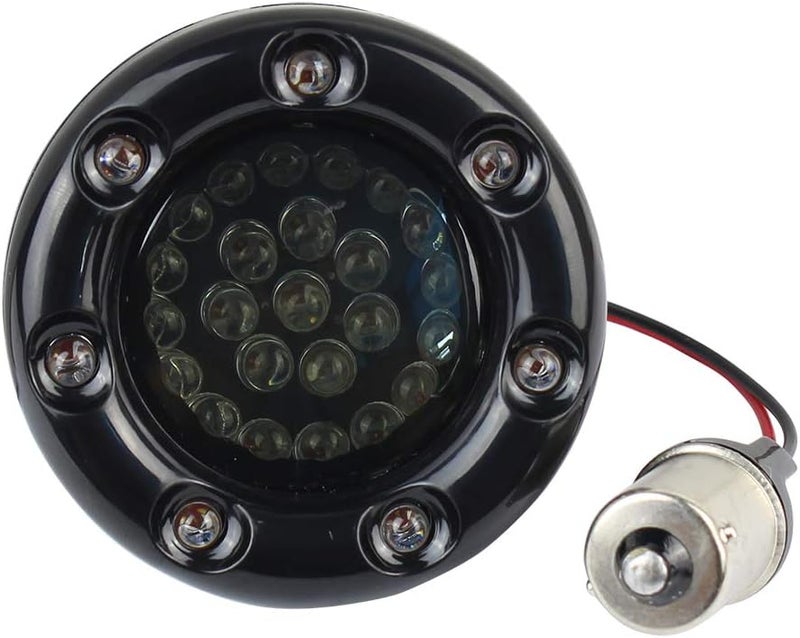 ZYTC 2" LED Turn Signal Kit with Brake Running Light for Harley Davidson - Black Case - Image 5