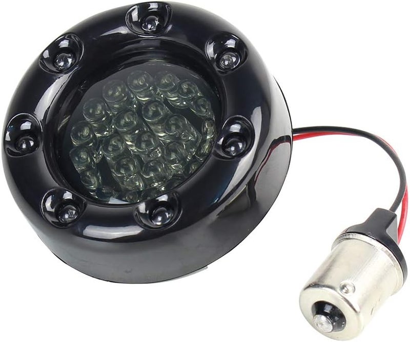 ZYTC 2" LED Turn Signal Kit with Brake Running Light for Harley Davidson - Black Case - Image 2