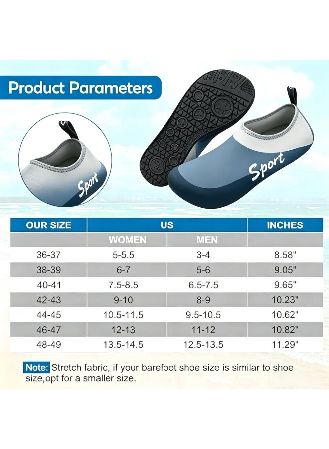 Sellcy Quick-Dry Water Shoes, Non-Slip Aqua Socks for Men and Women, Lightweight Slip-On Beach Shoes for Swimming, Yoga, and Pool Activities - Image 5