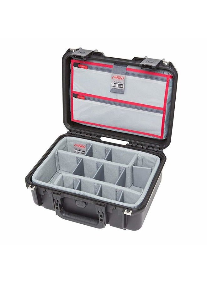 SKB Cases iSeries 1510-6 Case with Think Tank Dividers & Lid Organizer, Black (3i-1510-6DL) - Image 1