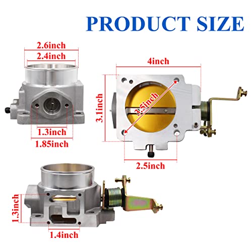 WEST ORGIN 1724 62mm Throttle Body for High Flow Power Plus Series, Replacement for BBK Compatible With 1991-2003 Jeep 4.0L and 1998-2001 Cherokee 4.0L - Image 4