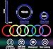 YOFOBU 500 PCS Blue Glow Stick Bracelets Necklaces 8 Glowsticks with Connectors Glow in The Dark Party Supplies Light Up Neon Party Favor for Christmas New Year Valentines Day July 4th Gender Reveal - Image 4