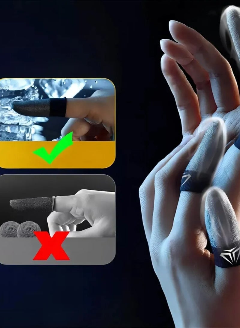 4 Gaming Finger Gloves Paired With A Metal Storage Box  - Image 2