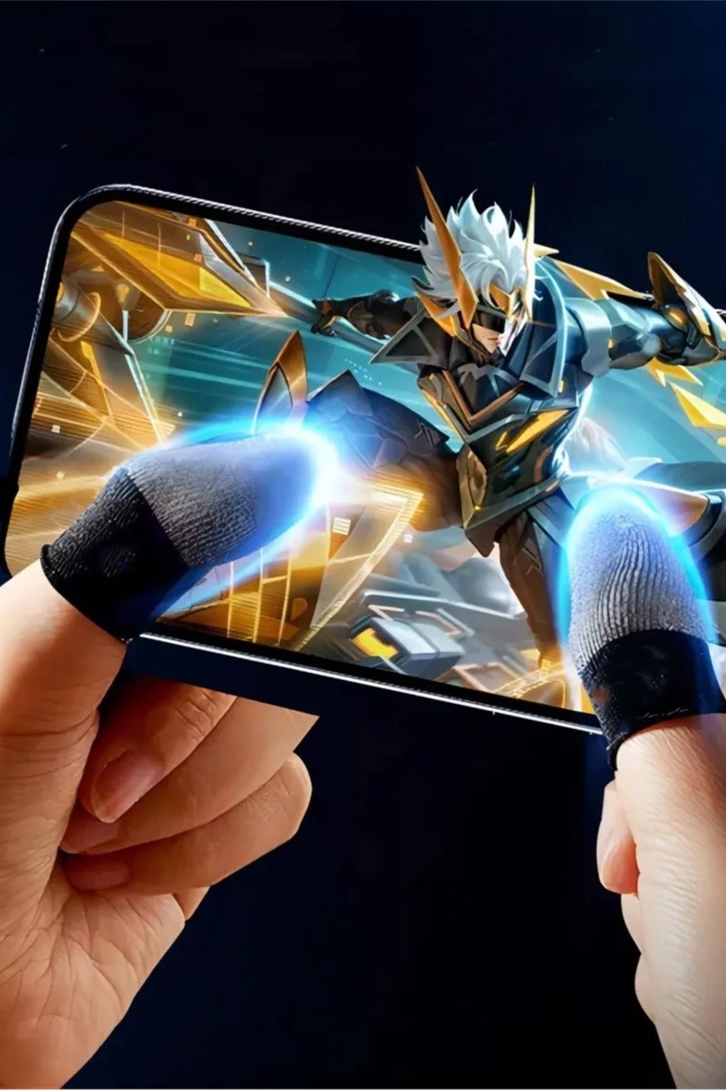 4 Gaming Finger Gloves Paired With A Metal Storage Box - Image 2