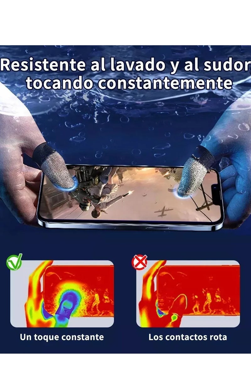 4 Gaming Finger Gloves Paired With A Metal Storage Box - Image 3