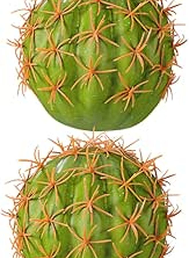 2Pcs Green Artificial Cactus Car Antenna Decor Durable Antenna Ball For Vehicle Roof - Image 1