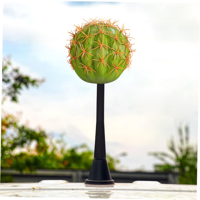 2Pcs Green Artificial Cactus Car Antenna Decor Durable Antenna Ball For Vehicle Roof - Image 5