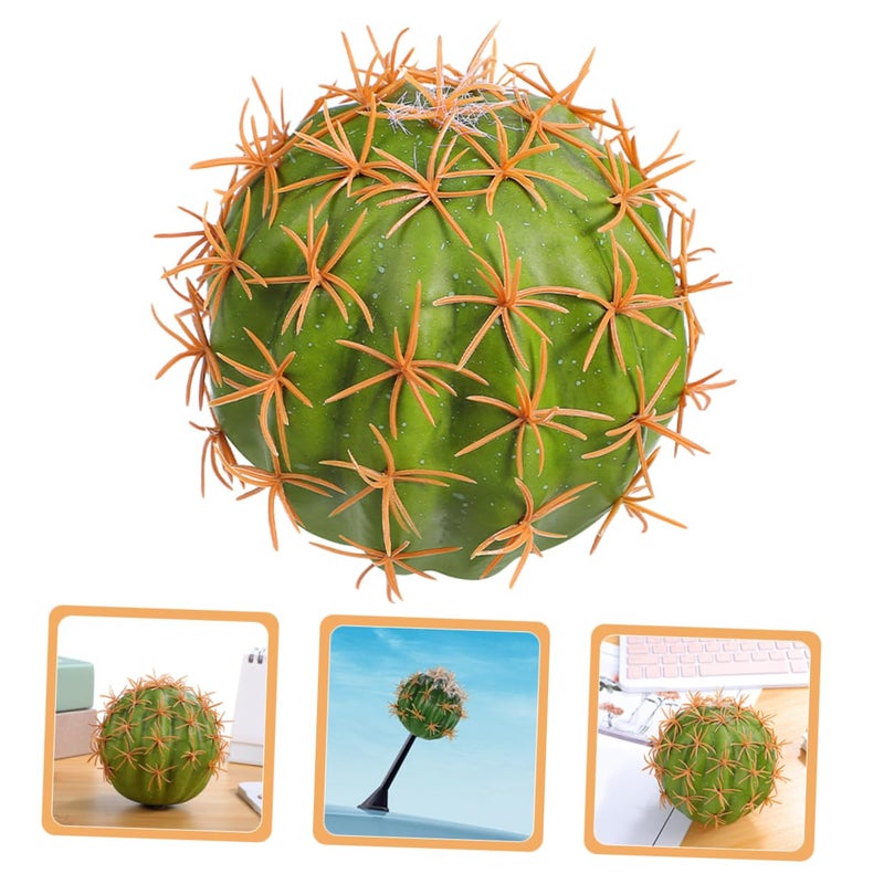 2Pcs Green Artificial Cactus Car Antenna Decor Durable Antenna Ball For Vehicle Roof - Image 4