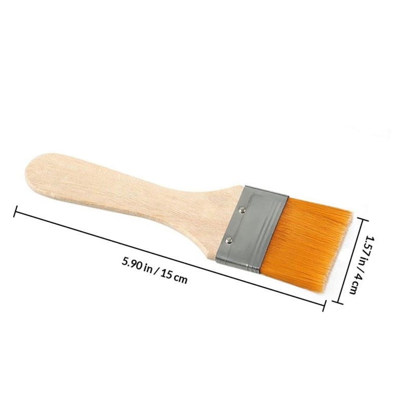 Heat Resistant Nylon Basting Brush Set For Grilling Baking And Kitchen 2 Pieces - Image 3