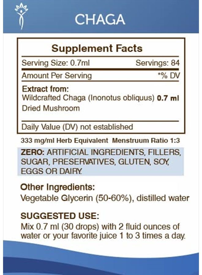 Secrets of the Tribe Chaga Tincture Alcohol-Free Extract, High-Potency Herbal Drops, Tincture Made from Wildcrafted Chaga (Inonotus obliquus) Dried Mushroom 2 oz - Image 3