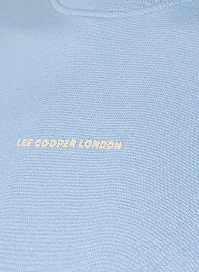 لي كوبر Lee Cooper Men Regular Fit Crew Neck Short Sleeve Logo Print T-shirt