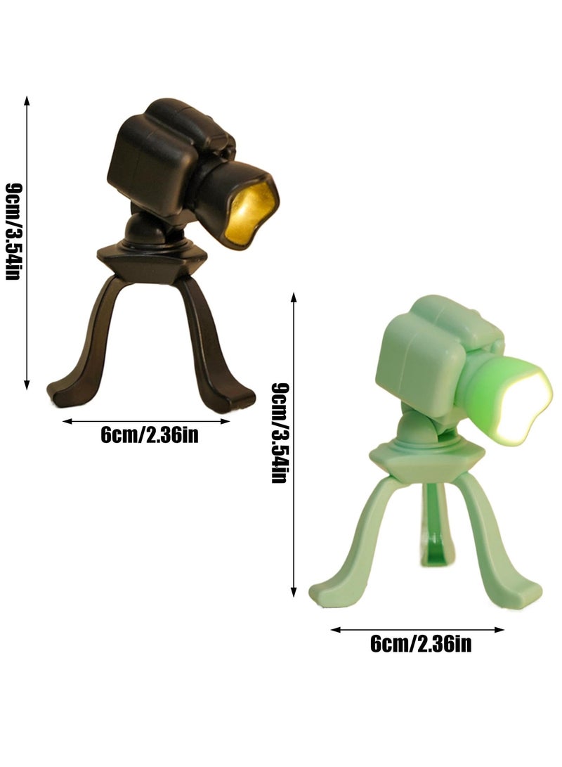 CMGTYYD 2Pcs Camera Night Light - Decorative Bedroom Lamp, Compact LED Light Camera-Shaped Night Table Lamp, Warm Ambient Light, Cute Bedroom Lights for Dormitory, Tabletop Lamp for Kids and Adults - Image 5