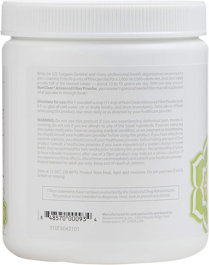 NutriClean  Advanced Fiber Powder Detox Cleanse Colon Health Digestive Health Healthy Intestinal Function Healthy Nutrient Absorption Market America 28 Servings - Image 3