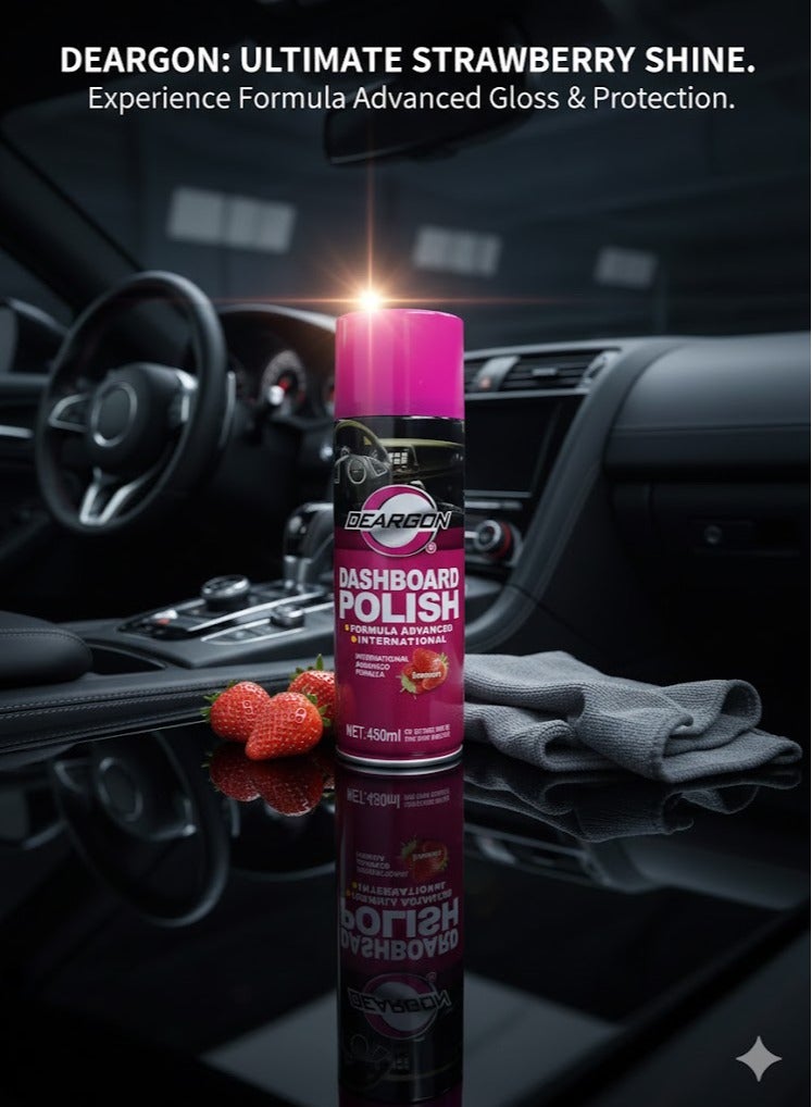 ديرغون ملمع تابلوه دراجون 450مل برائحة الفراولة– لمعان فوري