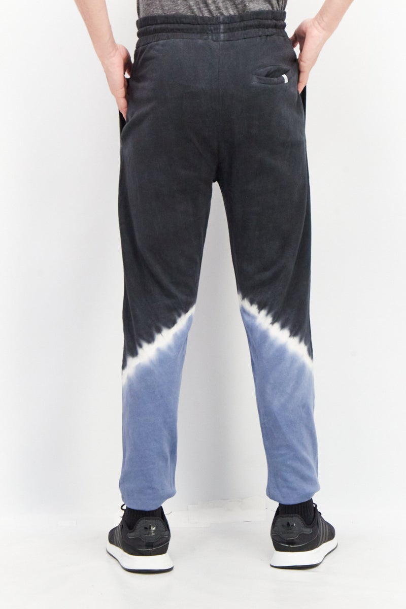Sovereign Code Men Regular Fit Tie Dye Drawstring Jogger Pants, Navy - Image 3
